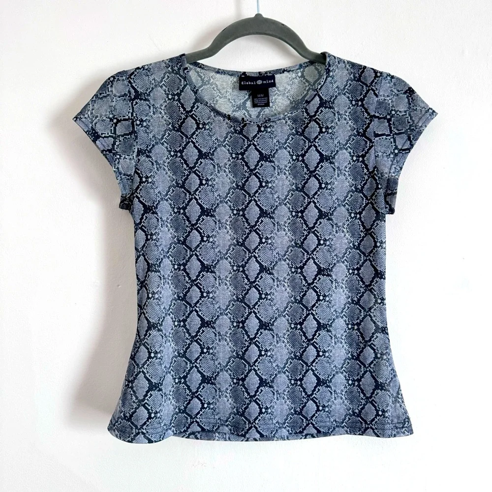 Vintage Semi-sheer Snakeprint (Python) Matching Set - Picture 2 of 8